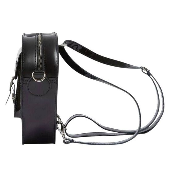 Dr. Martens Black Leather Heart Shaped Convertible Bag Backpack EXCELLENT! - Picture 7 of 16